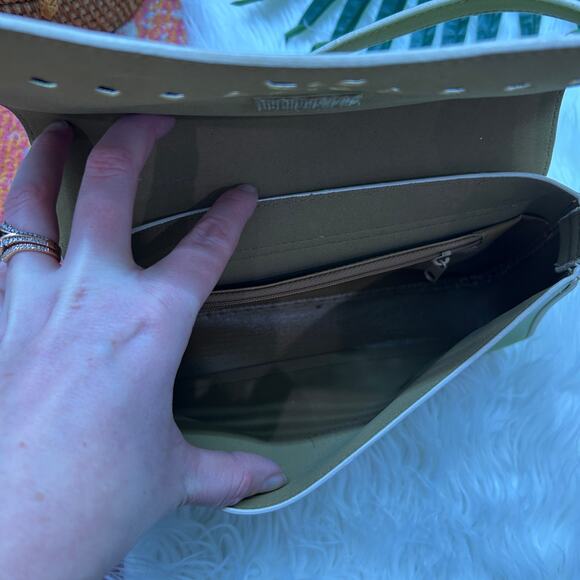 Vintage Y2K 2000s Green Mini Shoulder Bag Purse - Picture 7 of 9